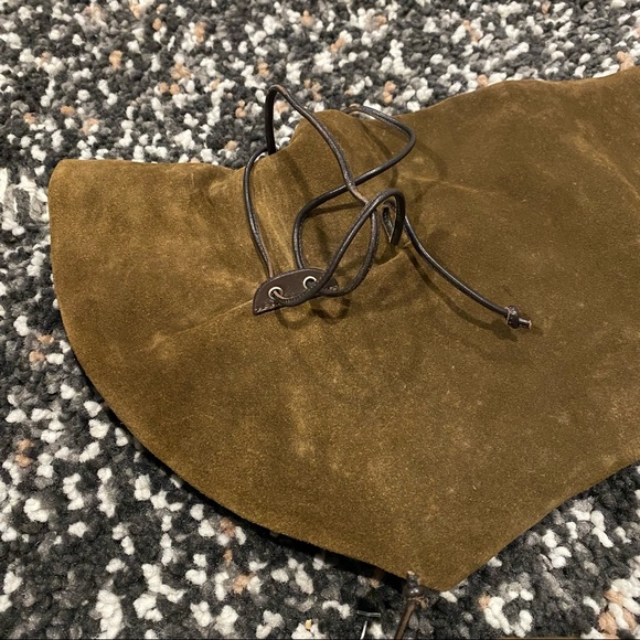 Giuseppe Zanotti olive green suede over the knee boots - Picture 6 of 11